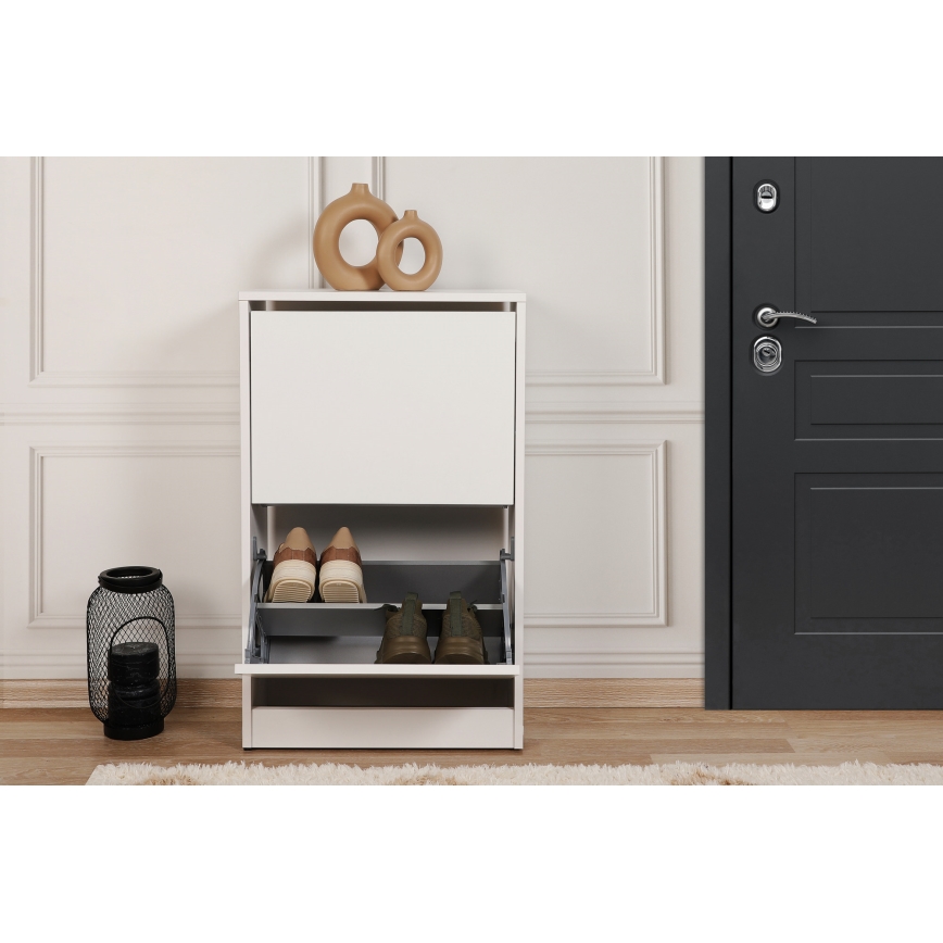 Skoskåp 84x51 cm vit