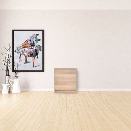 Skoskåp 84x73 cm brun