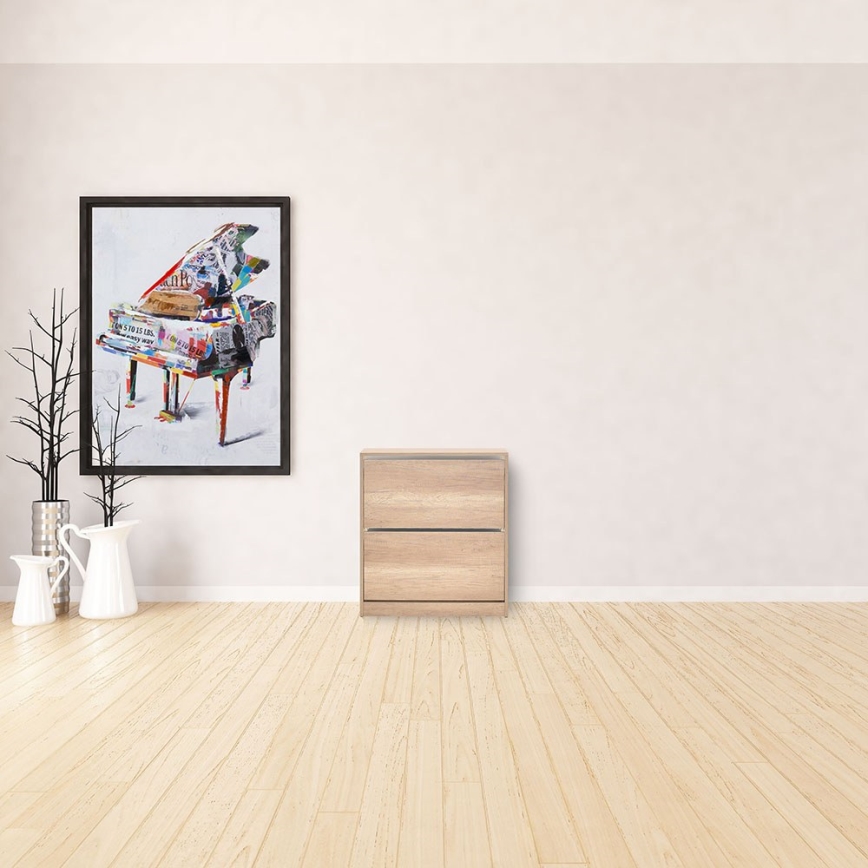 Skoskåp 84x73 cm brun