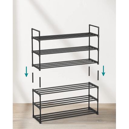 Skoskåp ALVORO svart