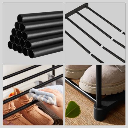 Skoskåp ALVORO svart