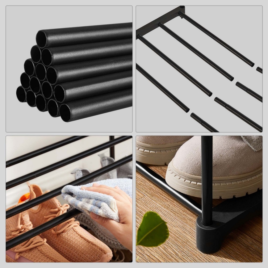 Skoskåp ALVORO svart