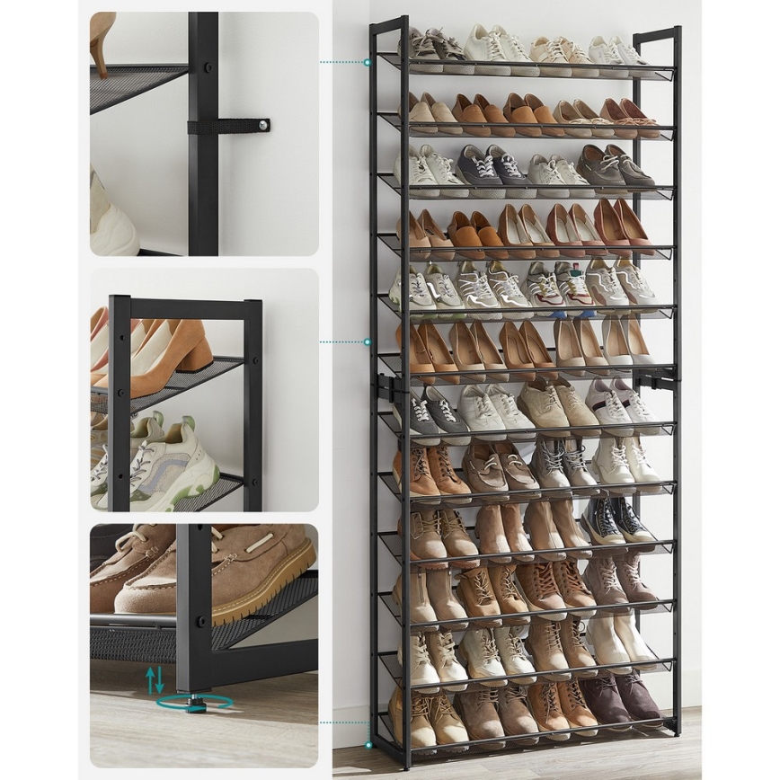 Skoskåp ALVORO, svart