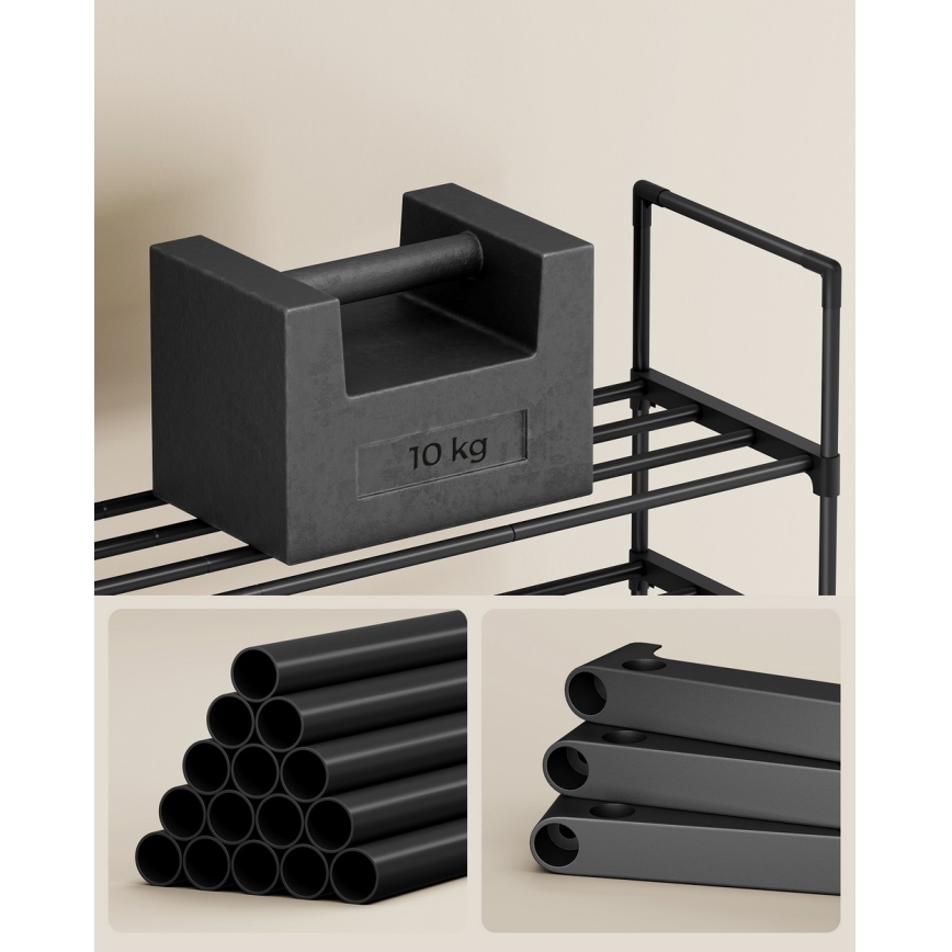 Skoskåp ALVORO svart