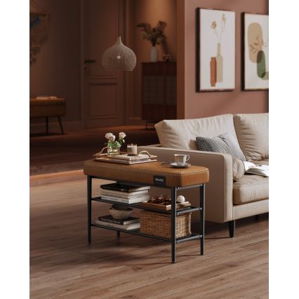 Skoskåp ANDOR brun/svart