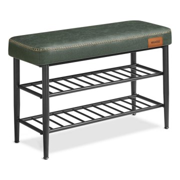 Skoskåp ANDOR grön/svart