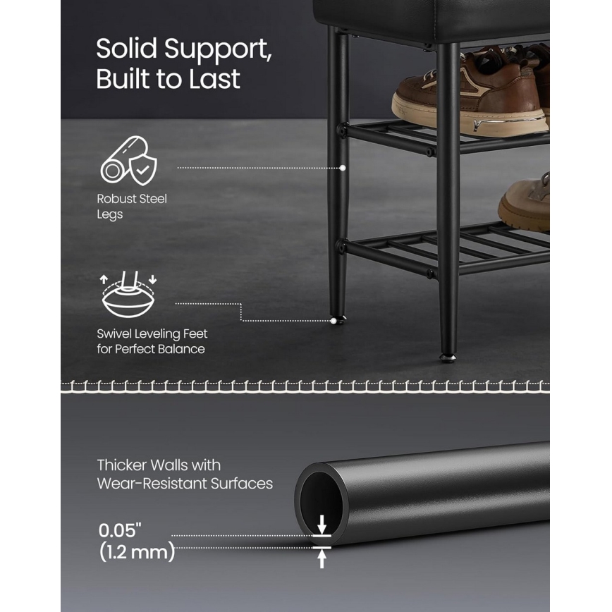 Skoskåp ANDOR svart