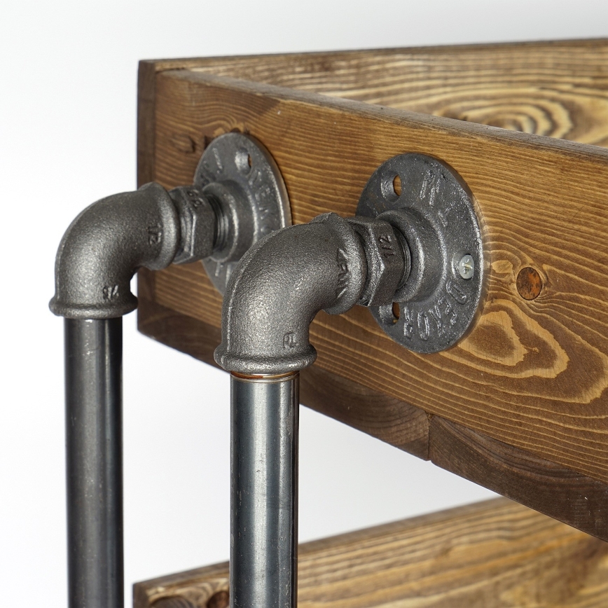 Skoskåp BORU 50x90 cm svart/tall