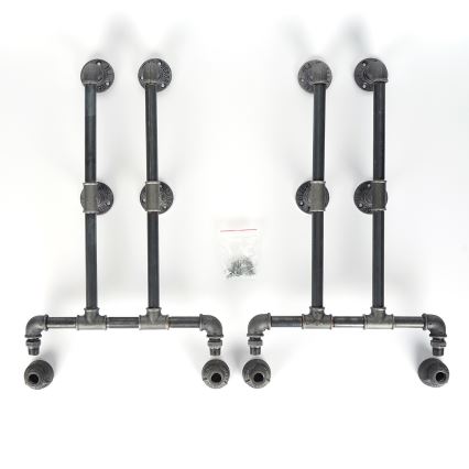 Skoskåp BORU 50x90 cm svart/tall