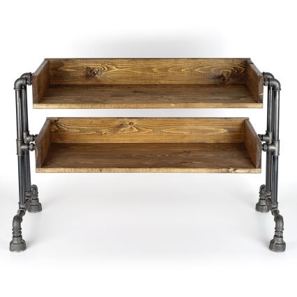 Skoskåp BORU 50x90 cm svart/tall