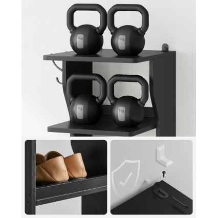 Skoskåp BOTARO svart