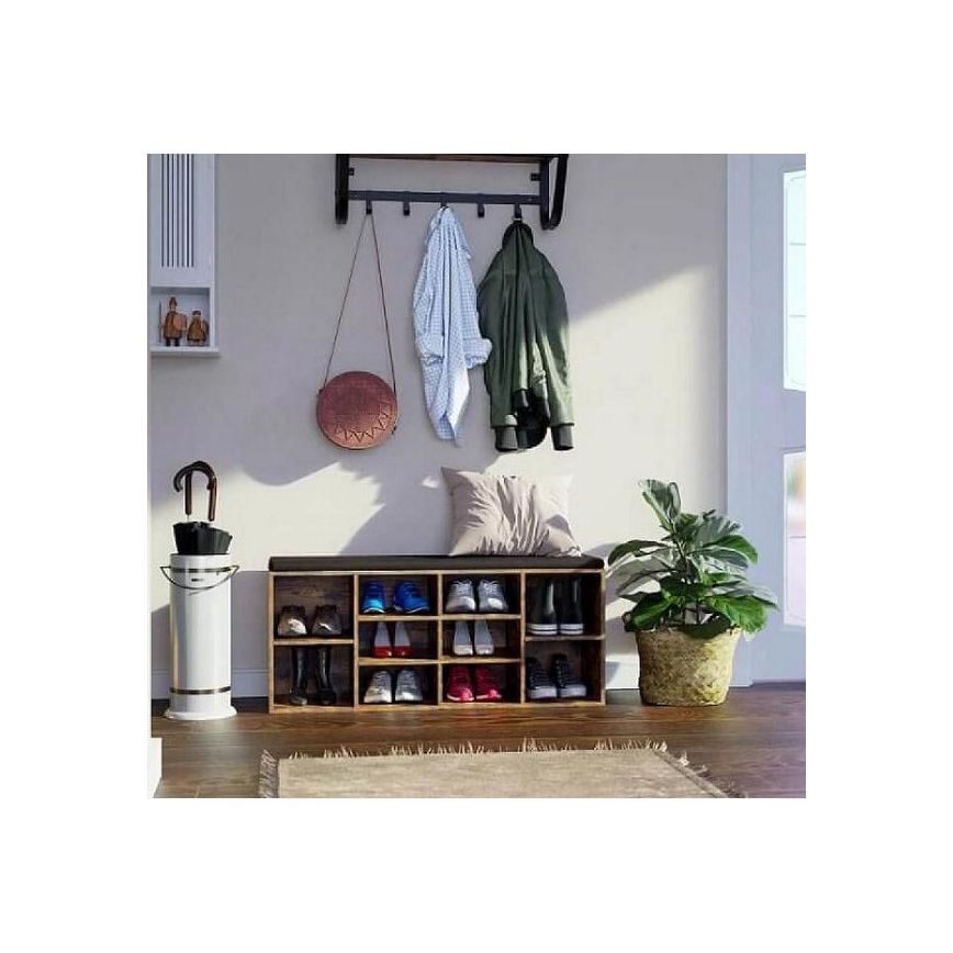 Skoskåp DAVOR, brun