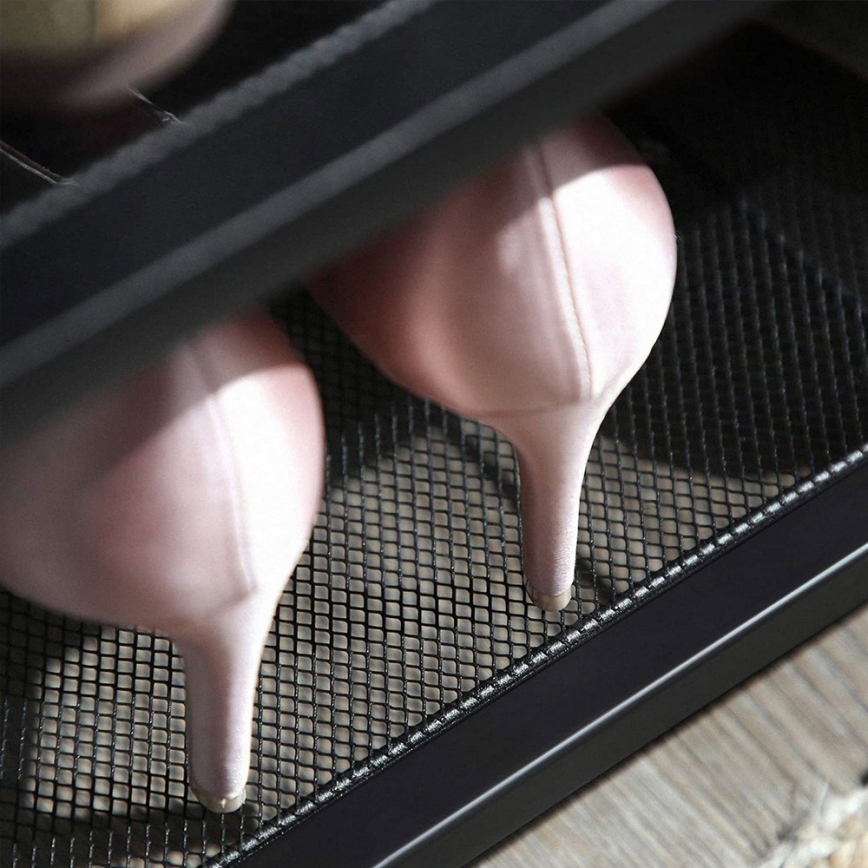 Skoskåp DAVOR brun/svart