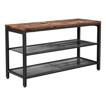 Skoskåp DAVOR brun/svart