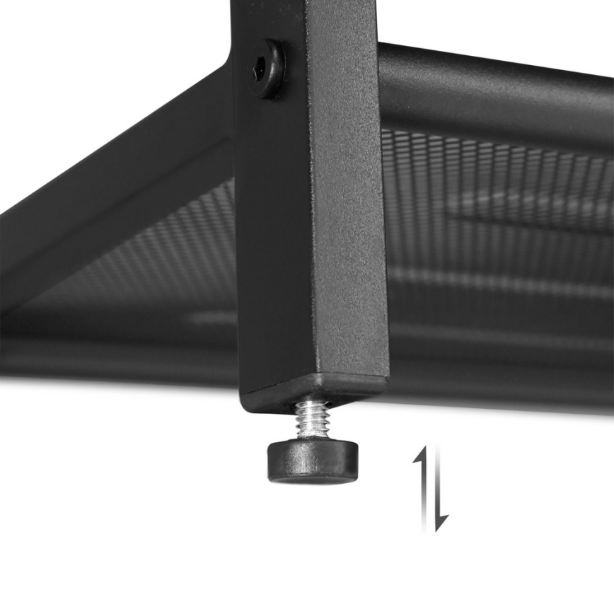 Skoskåp DAVOR brun/svart