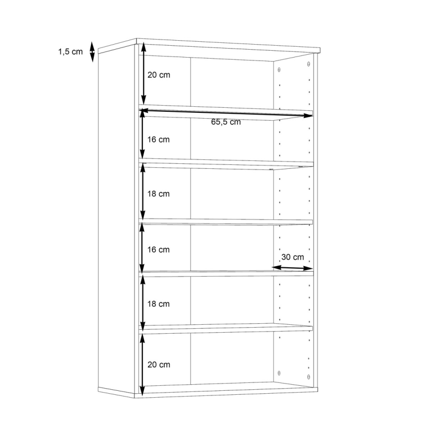 Skoskåp ETON brun/antracit