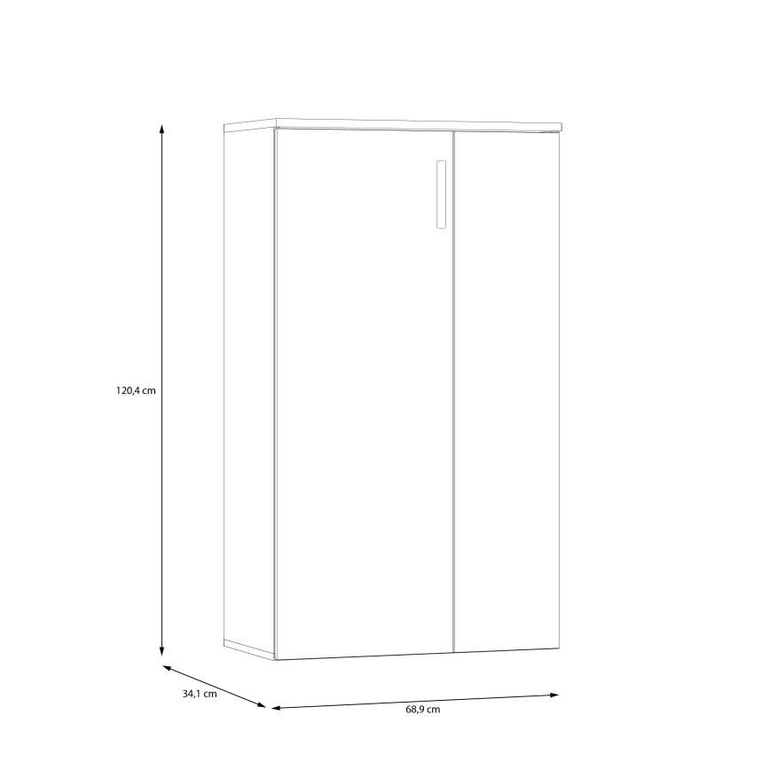 Skoskåp ETON i artisan-ek