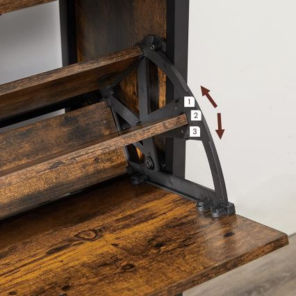 Skoskåp FIRA brun/svart