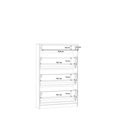 Skoskåp KAVI i artisan-ek