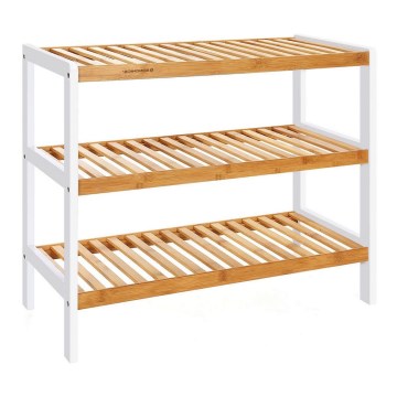 Skoskåp MATE brun/vit