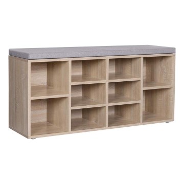 Skoskåp VOREN brun/grå