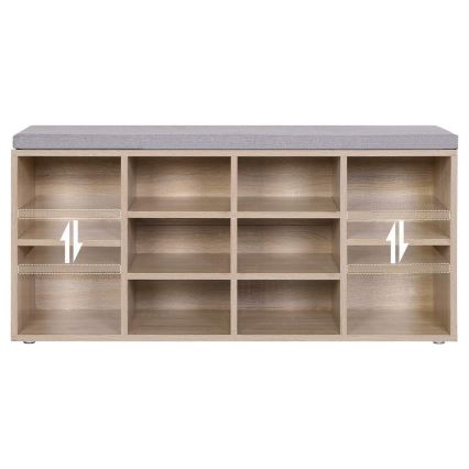 Skoskåp VOREN brun/grå