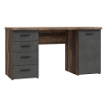 Skrivbord ARENO brun/grafit