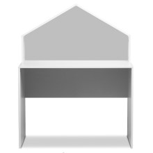 Skrivbord för barn MIRUM 126x100 cm vit/grå