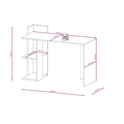 Skrivbord MARLO artisan-ek/antracit