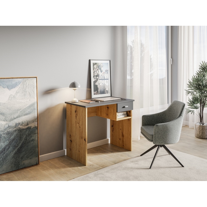 Skrivbord RICO ek artisan/grå