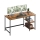 Skrivbord SOLEA 140x60 cm brun/svart
