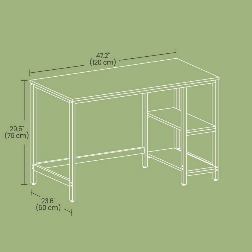 Skrivbord SOLEA brun/svart
