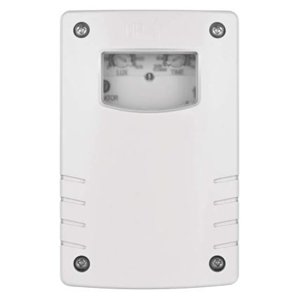 Skymningsrelä 1800W/230V IP65 vit