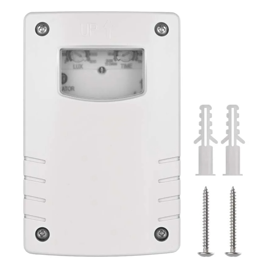 Skymningsrelä 1800W/230V IP65 vit