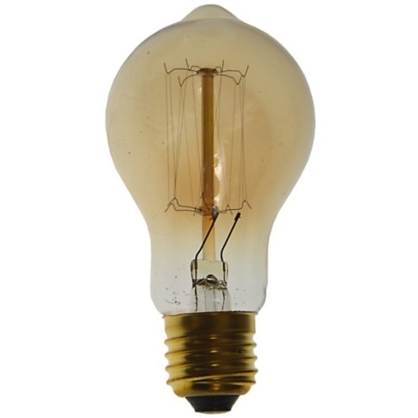 Slitstark dekorativ ljusreglerad glödlampa SCROBB A19 E27/60W/230V 2200K
