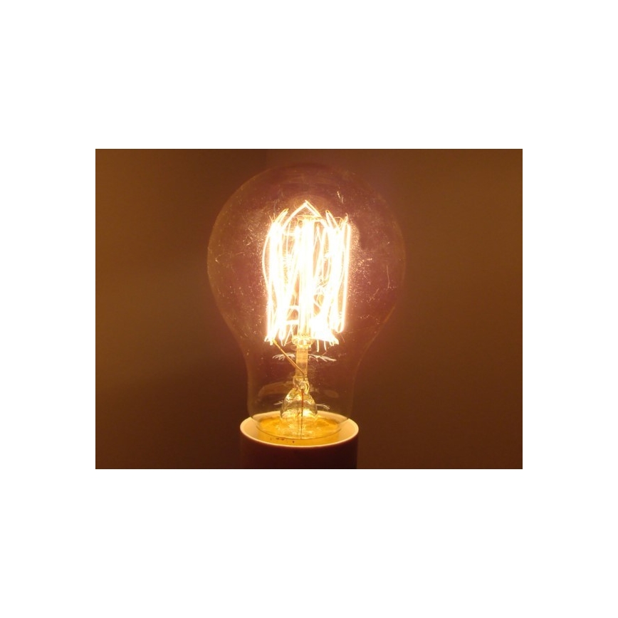 Slitstark dekorativ ljusreglerad glödlampa SCROBB A19 E27/60W/230V 2200K