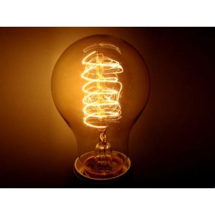 Slitstark dekorativ ljusreglerad glödlampa SELEBY A23 E27/60W/230V 2200K