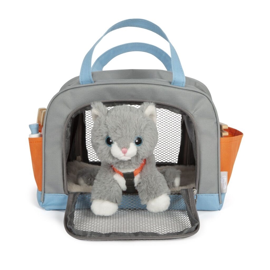 Small Foot - Plysch katt med vårdpaket