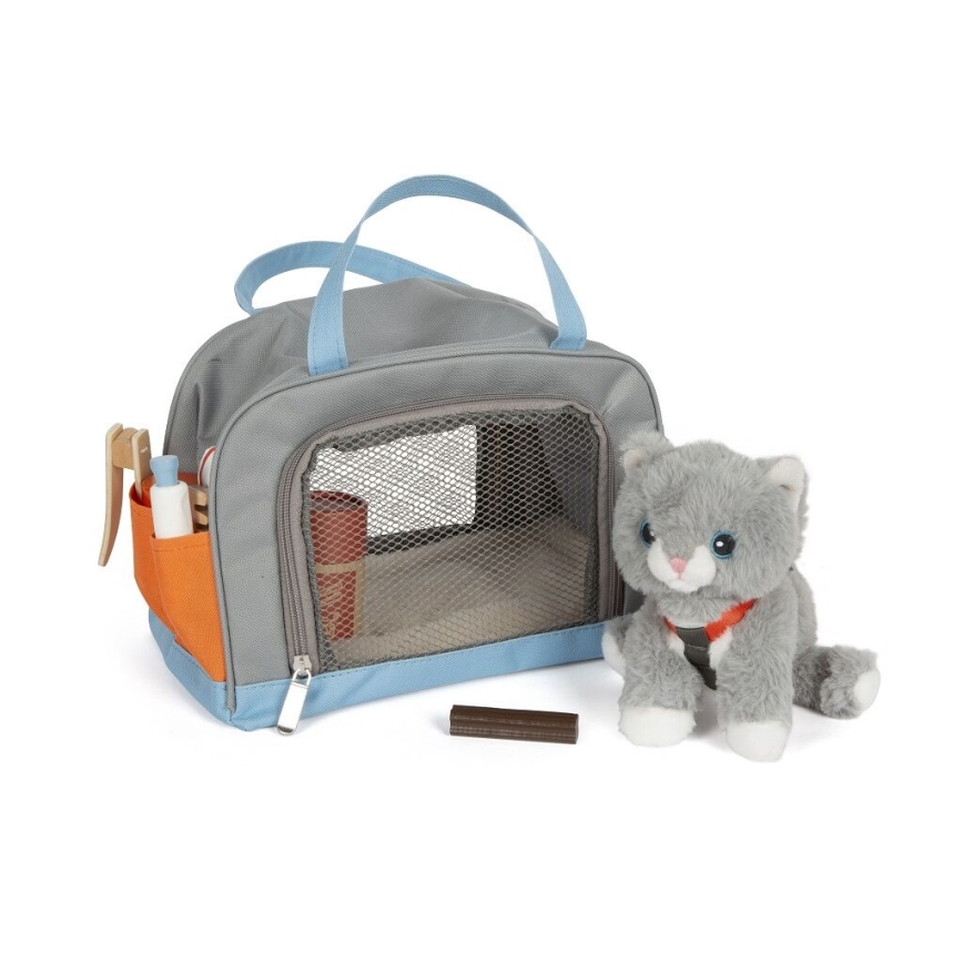 Small Foot - Plysch katt med vårdpaket