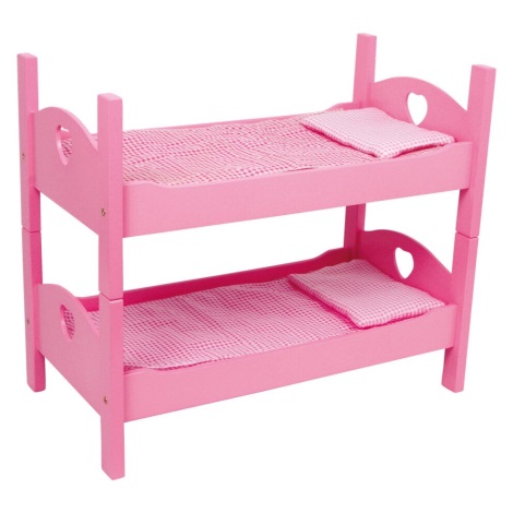 Small Foot - Våningssäng för dockor rosa