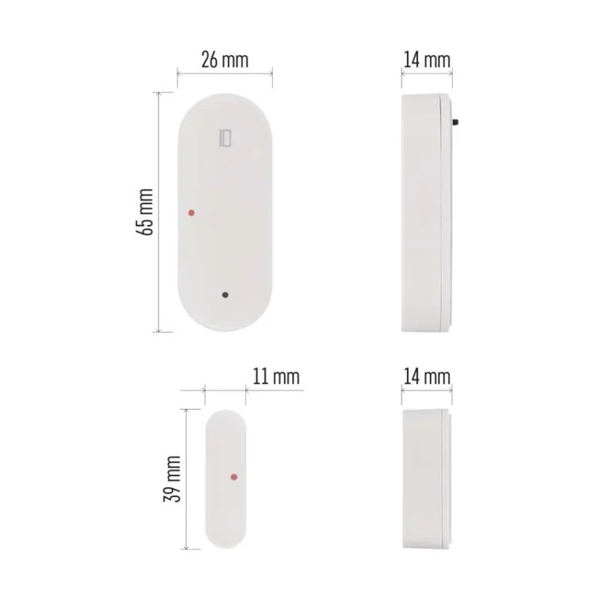 Smart dörrsensor GoSmart 1xCR2032