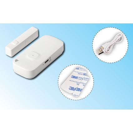 Smart fönster- och dörrsensor 3,7V 500 mAh Wi-Fi Tuya