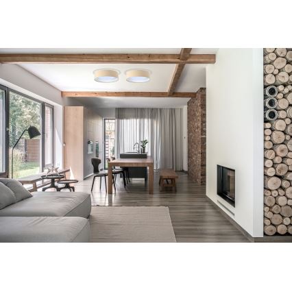 LED Dimbart taklampa SMART GALAXY LED/36W/230V Ø 55 cm 2700-6500K Wi-Fi Tuya beige/vit + fjärrkontroll