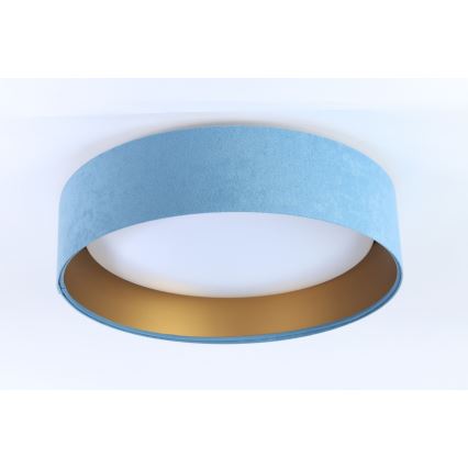 LED Dimbart taklampa SMART GALAXY LED/36W/230V Ø 55 cm 2700-6500K Wi-Fi Tuya blå/guld + fjärrkontroll