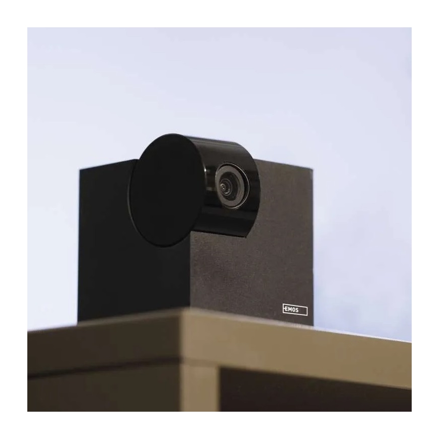 Smart inomhus roterande kamera med rörelsesensor GoSmart 5V Wi-Fi Tuya svart