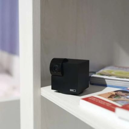 Smart inomhus roterande kamera med rörelsesensor GoSmart 5V Wi-Fi Tuya svart