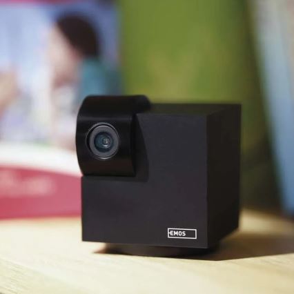 Smart inomhus roterande kamera med rörelsesensor GoSmart 5V Wi-Fi Tuya svart