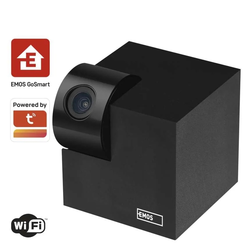 Smart inomhus roterande kamera med rörelsesensor GoSmart 5V Wi-Fi Tuya svart