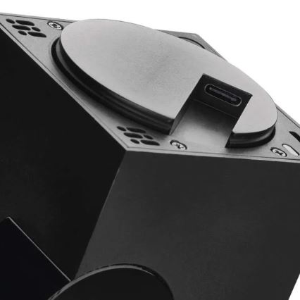 Smart inomhus roterande kamera med rörelsesensor GoSmart 5V Wi-Fi Tuya svart