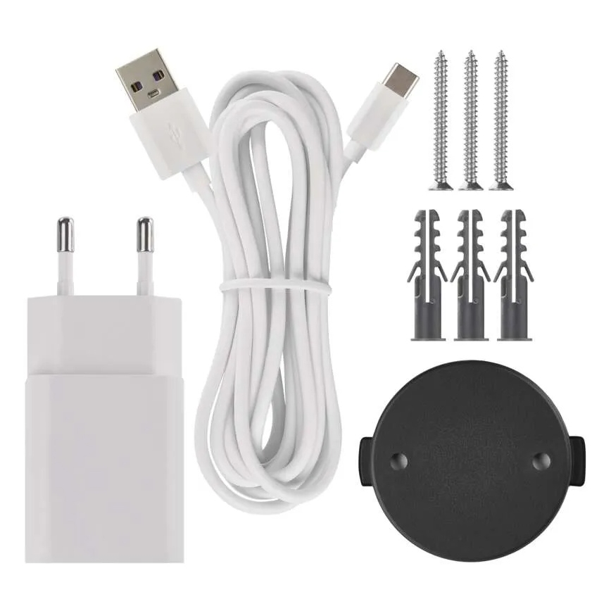 Smart inomhus roterande kamera med rörelsesensor GoSmart 5V Wi-Fi Tuya vit